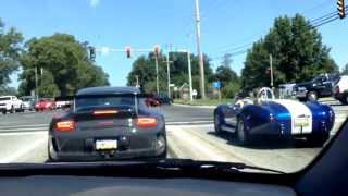 porsche gt3 vs shelby cobra [upl. by Atilrak]