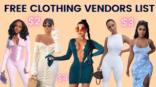 FREE WHOLESALE CLOTHING VENDORS LIST  START YOUR OWN ONLINE BUSINESS [upl. by Sink]