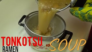 How To Make Tonkotsu Ramen Soup  Pork Bone Broth [upl. by Ativ]