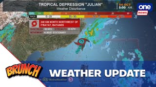 Brunch  ‘Julian’ weakens into tropical depression – Pagasa [upl. by Ultan594]