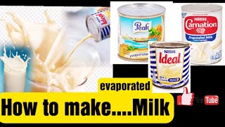 How to make Evaporated Milk at home  evaporated milk recipe [upl. by Karry700]