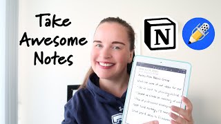 HOW to INTEGRATE NOTION and NOTABILITY to TAKE AWESOME NOTES Notetaking Tips from a PhD Candidate [upl. by Drus551]