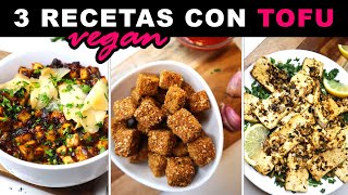 3 recetas con TOFU Fácil  Rápido  Sabroso [upl. by Devonna]