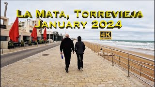 4K La Mata Torrevieja Costa Blanca⎮Saturday Morning Walking Tour⎮Featuring Playa de La Mata 🇪🇸 [upl. by Nedarb]