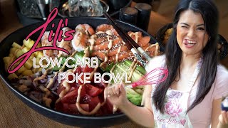 Easy Salmon Fish Poke Bowl Recipe Idea  Mini Yummy ASMR Cooking Video [upl. by Ahseile]