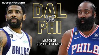 Dallas Mavericks vs Philadelphia 76ers Full Game Highlights  Mar 29  2023 NBA Season [upl. by Whit389]