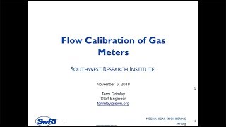 Flow Calibration of Gas Meters [upl. by Oluap678]