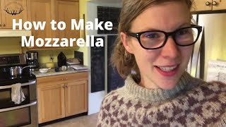 How to Make Homemade Mozzarella From Fresh Raw Milk RECIPE VIDEO [upl. by Annaik846]