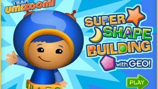 Team Umizoomi  Super Shape Building with Geo  Kids Game [upl. by Linehan]