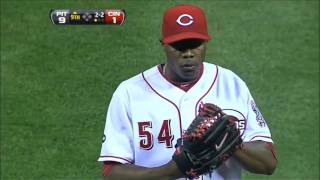 Fastest Pitch Ever  Aroldis Chapman Throws 105mph in 2011 [upl. by Hannaoj]