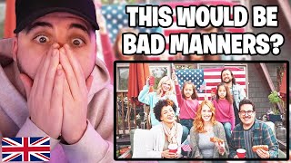 Brit Reacts to 13 Things Americans Consider BAD Manners that SUPRISE Europeans [upl. by Aivataj41]