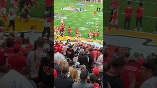 Travis Kelce amp Mecole Hardman pregame dance in Super Bowl LVIII chiefs 49ers superbowl nfl [upl. by Mercuri]