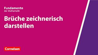 Brüche zeichnerisch darstellen  Fundamente der Mathematik  Erklärvideo [upl. by Tristam]