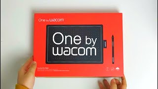 Tavoletta Grafica ONE BY WACOM  Unboxing  Test [upl. by Adnulahs]