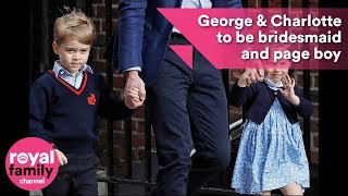 Prince Harry and Meghan reveal Prince George and Princess Charlotte as page boy and bridesmaid [upl. by Lubin]