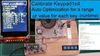 Arduino P12 Calibrate Keypad wAuto opitmization for a range of value for each key in runtime [upl. by Tindall]