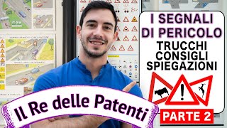 SEGNALI DI PERICOLO PT2  IL RE DELLE PATENTI  PATENTE B  ESAME DI TEORIA [upl. by Beitz]