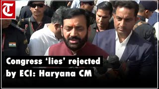 CM Saini slams Congress after ECI rejects Haryana election irregularity claims [upl. by Merilee]