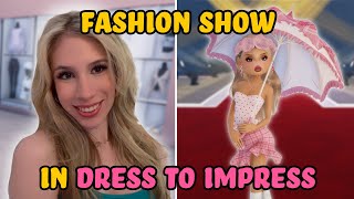 FASHION SHOW in DRESS TO IMPRESS on ROBLOX [upl. by Sukin]