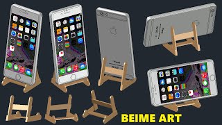 3D Art Mobile Phone Stand  Ice Cream Stick Craft Idea [upl. by Oletha]