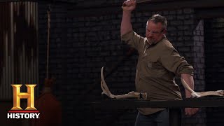 Forged in Fire The Dreaded Antler Chop Test Season 5  History [upl. by Neiht]