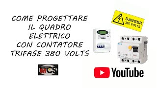 Dimensionamento quadro elettrico trifase  neutro 380V220V [upl. by Eelatsyrc]