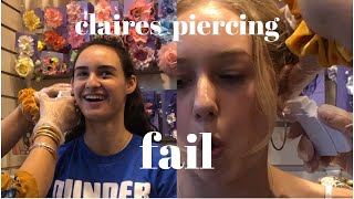 claires ear piercing gone wrong HORRIBLE EXPERIENCE [upl. by Henryetta]