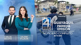 Noticiero de Guayaquil Primera Emisión 251124 [upl. by Boser]