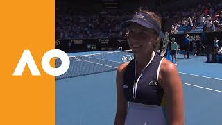 Anett Kontaveit oncourt interview 3R  Australian Open 2020 [upl. by Abdul]