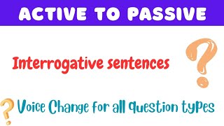 Interrogative Sentences Voice Change [upl. by Evol]