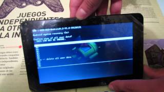 Tutorial Hard Reset Tablet Android ResetearFormatear tablet [upl. by Aitnyc]