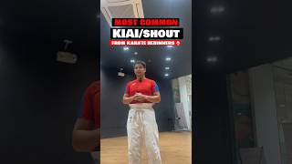 The most common kiaishout from karate beginners 🥋 karate shorts [upl. by Ihcalam468]