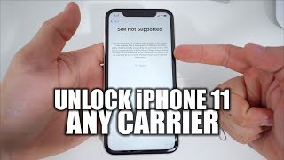 How To Unlock iPhone 11 To Use With Any Carrier In 2020 [upl. by Saloma]