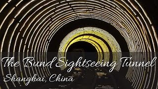 The Bund Sightseeing Tunnel  Shanghai China HD [upl. by Eibbor]