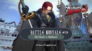 Battle Royale 114  Divine Departure  KidShanks vs Blackbeard  One Piece  Burning Blood [upl. by Clerk626]