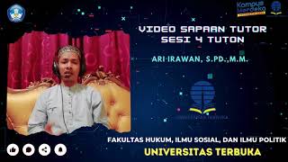 Video Sapaan Tutor Sesi 4 Mata Kuliah Asas  Asas Manajemen Universitas Terbuka [upl. by Auqenaj]