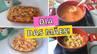 ALMOÇO RÁPIDO DE DIA DAS MÃES  4 Ideias Baratas e Saborosas [upl. by Aliet]