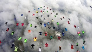 World Wingsuit Formation Record attempts 2018  75 to 85 way [upl. by Gert]