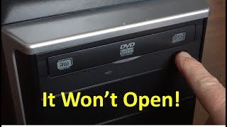 CD or DVD Drive Drawer Wont Open  How to Fix [upl. by Allred]