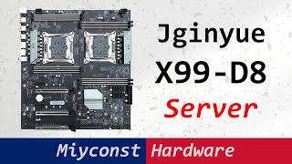 🇬🇧 Jginyue 精粤 X99D8 Server – detailed motherboard review two E52690 V3 and E52620 V4 [upl. by Dittman]