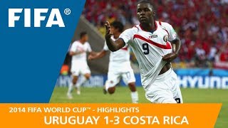 Uruguay v Costa Rica  2014 FIFA World Cup  Match Highlights [upl. by Corel]