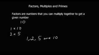 Factors Multiples and Primes [upl. by Mariande809]