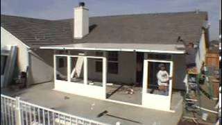 Straight Sunroom Installation Video [upl. by Namrej455]