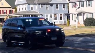 Southington Police Department Car 7 responding with yelp [upl. by Arbba]