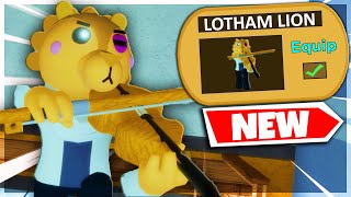 NEW LOTHAM LION SKIN How To Unlock  Miserable Night Badge  Roblox Piggy RP [upl. by Naihs]