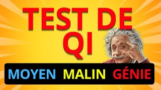 20 Questions pour Tester Ton Intelligence 🧠 Test de QI amp Evaluation Cognitive testdeqi testlogique [upl. by Ekaj204]