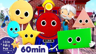 Shapes Train Song  Learn Shapes More Nursery Rhymes amp Kids Songs  ABCs and 123s  Little Baby Bum [upl. by Davey]