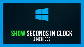 Windows Show Seconds in Start Bar Clock [upl. by Nabois]