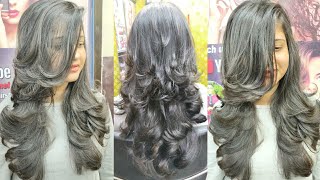 Long Layered Haircut  front and back full Long Layered Haircut Tutorial 2021 in Hindieasy way [upl. by Rab]