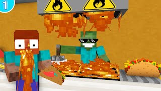 🌮 Work At Taco Place  Minecraft Animation [upl. by Gustin]